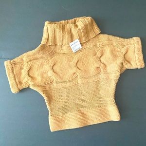 NWT BeBe Chunky knit cropped sweater size S